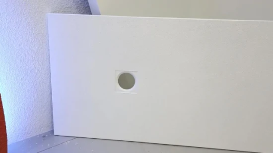 Bandeja artificial da placa do assoalho do chuveiro do composto da resina da pedra do revestimento para o banheiro